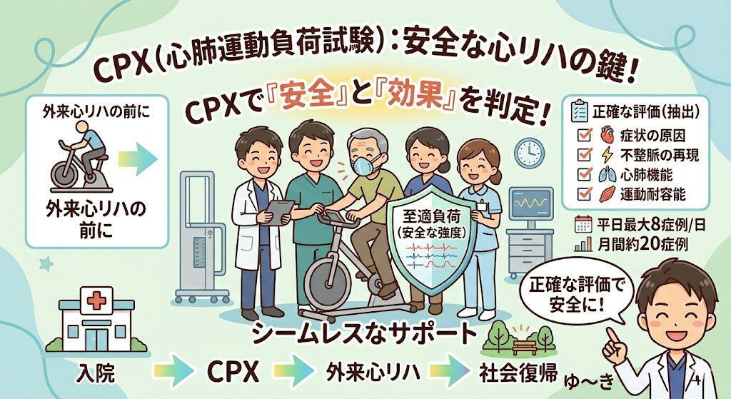 CPX（心肺運動負荷試験）：安全な心リハの鍵！