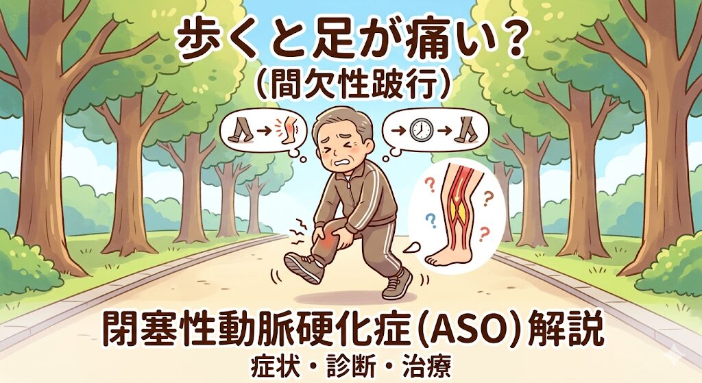 閉塞性動脈硬化症の症状・治療・重症度分類